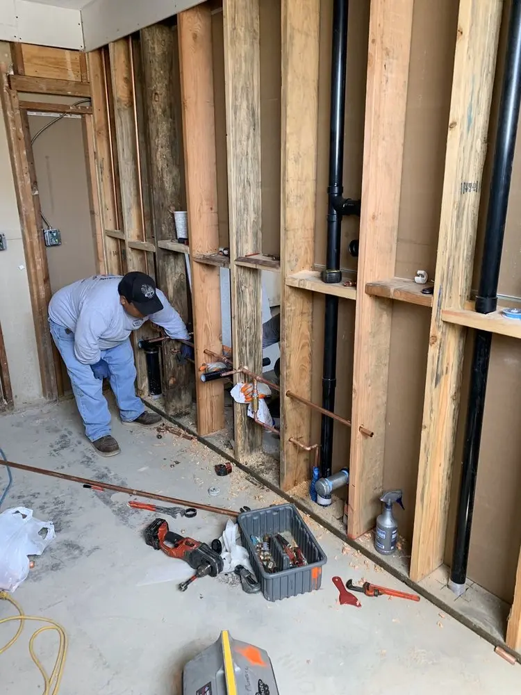 Commercial rough-in plumbing for Trenchless Sewer Repair in Bellaire